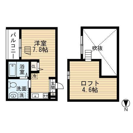 太閤通駅 徒歩4分 2階の物件間取画像